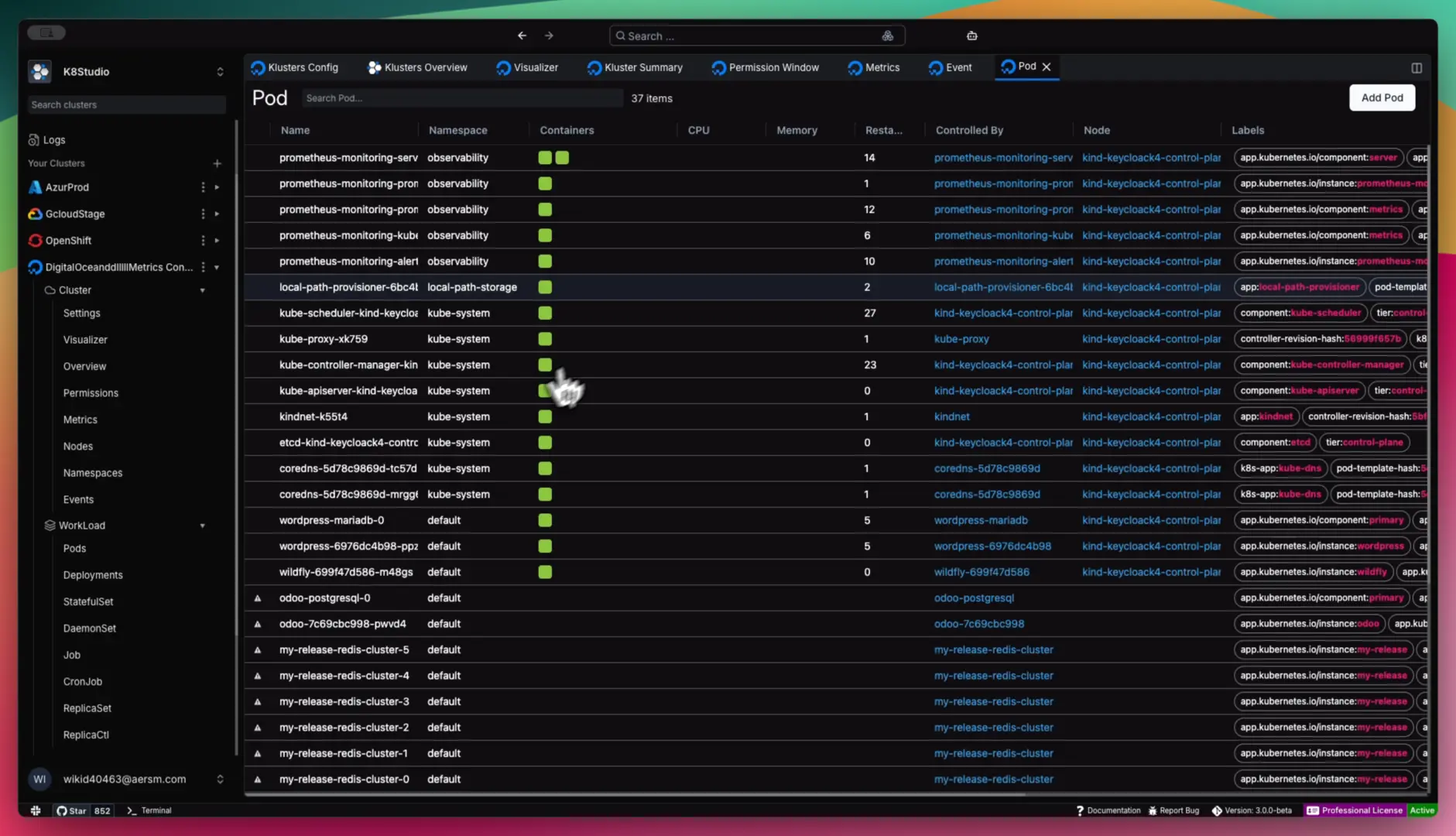 GridView: Comprehensive Kubernetes Object Management