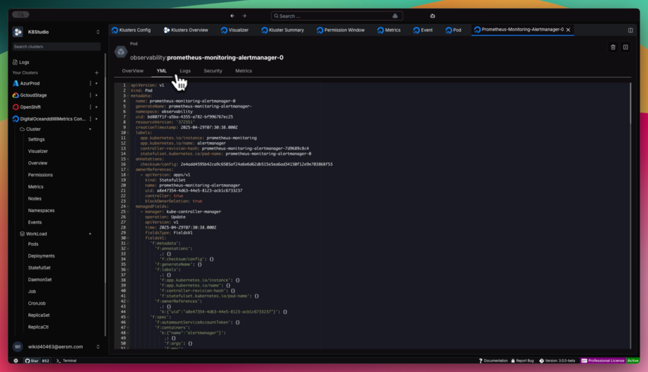 K8Studio YML Editor