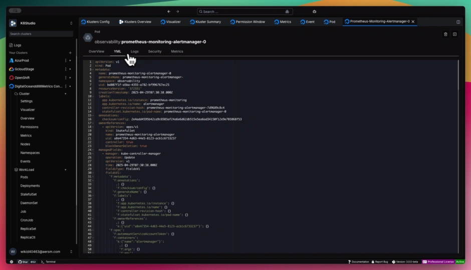 K8Studio YML Editor